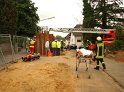 Hilfe Person in Baugrube gestuerzt Koeln Brueck Koenigsforststr P056